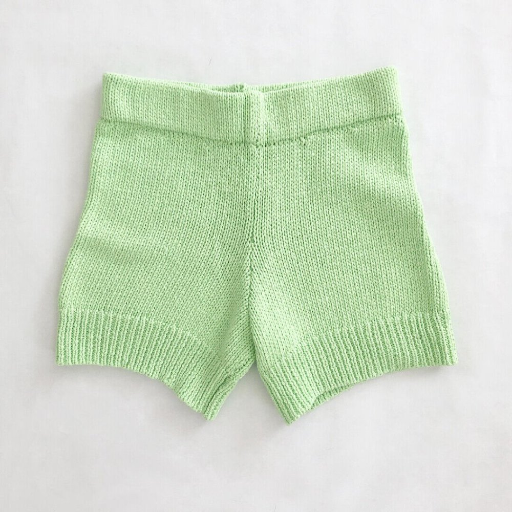 Paloma Wool knit lime Zubat shorts sweater la garconne lisa says gah S
